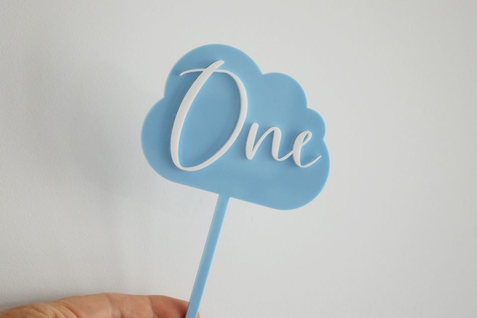 Cloud Cake Topper - Fully Customisable