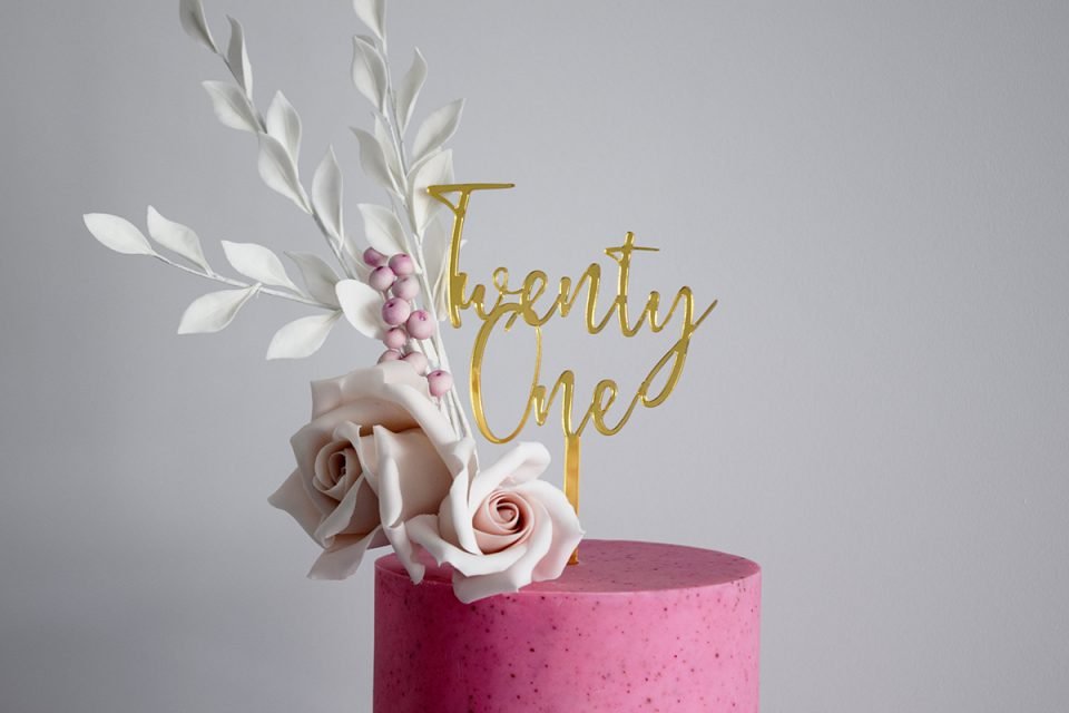 Twenty One Cake Topper