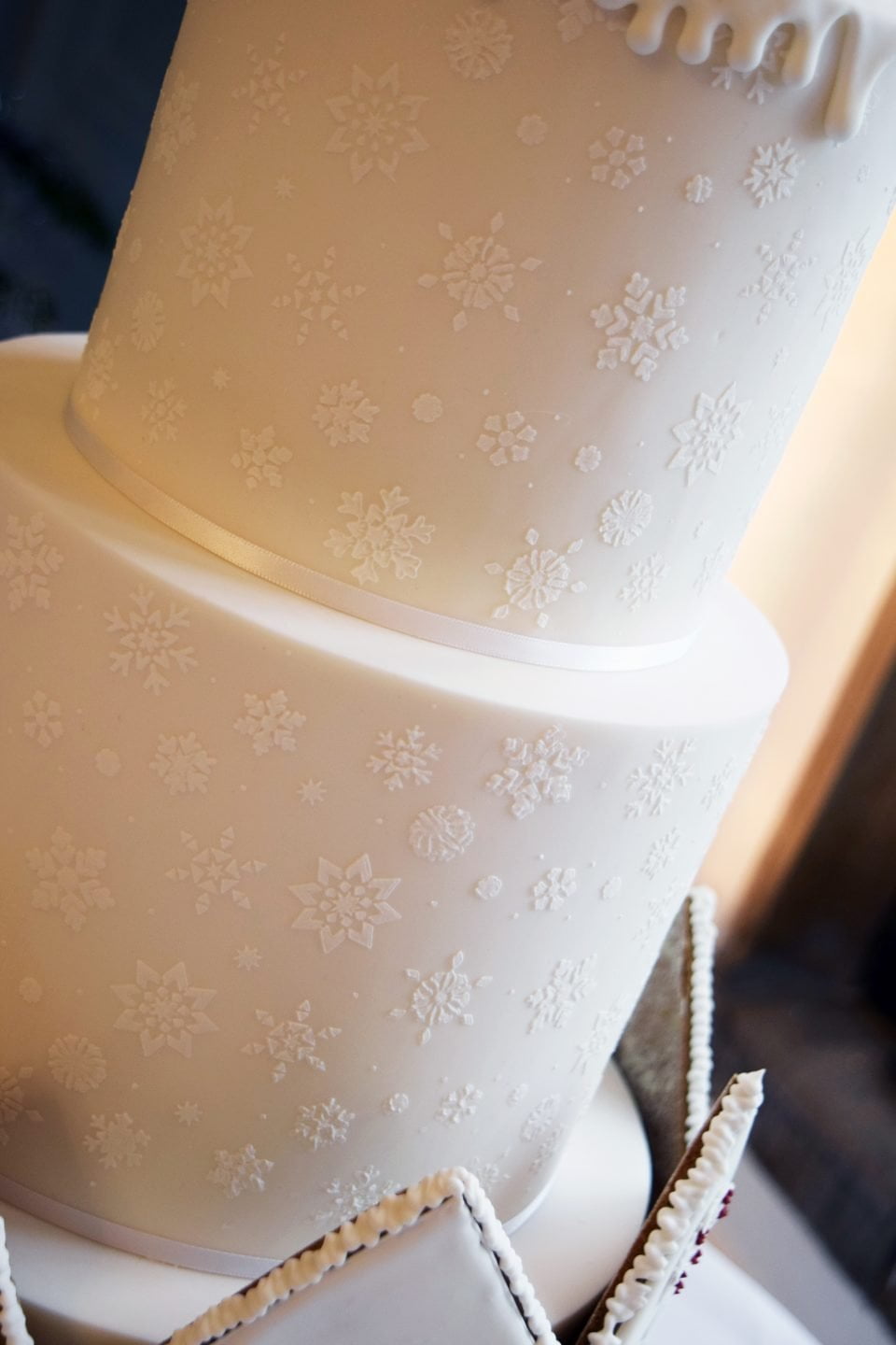 Snowflake pattern cake stencil - Image 2