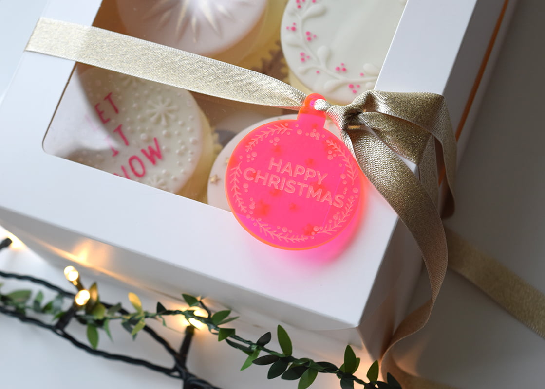 Happy Christmas Gift Tag (different colour options available)