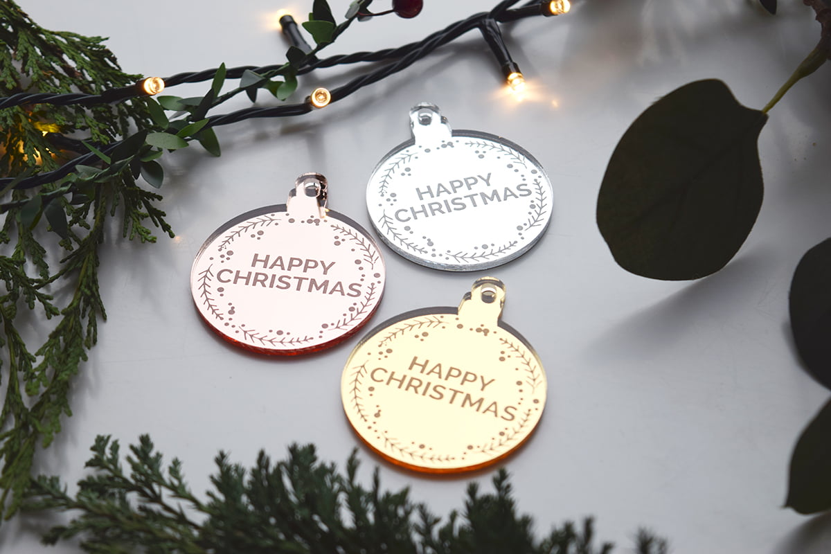 Happy Christmas Gift Tag (different colour options available) - Image 2