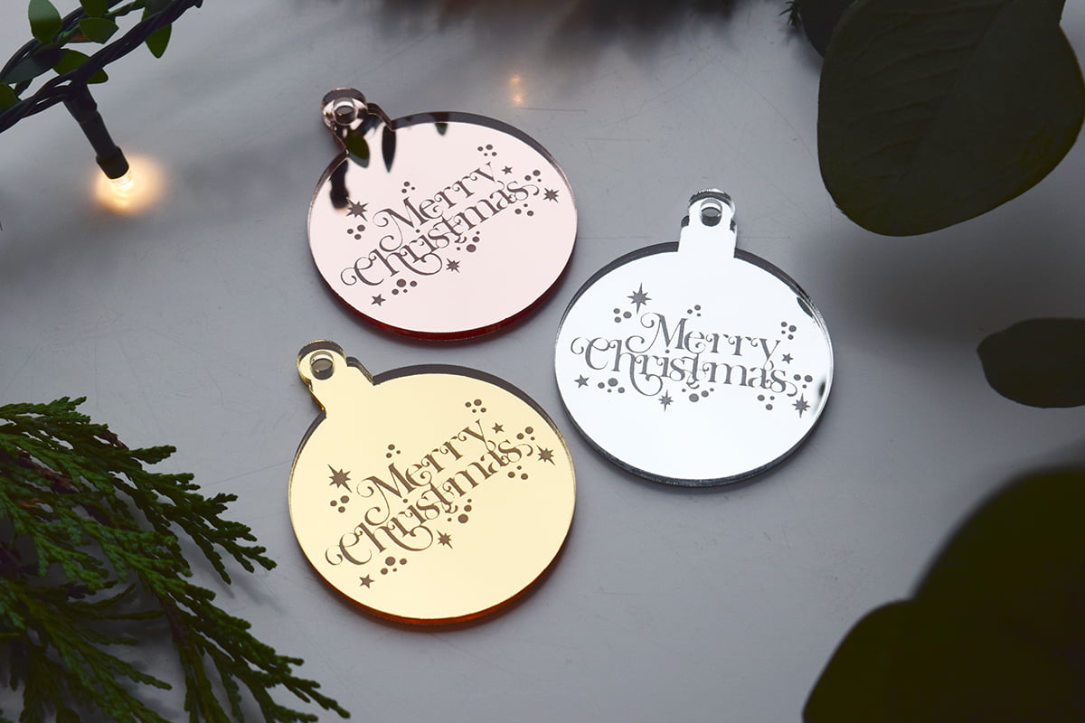 Merry Christmas #1 Gift Tag (different colour options available)