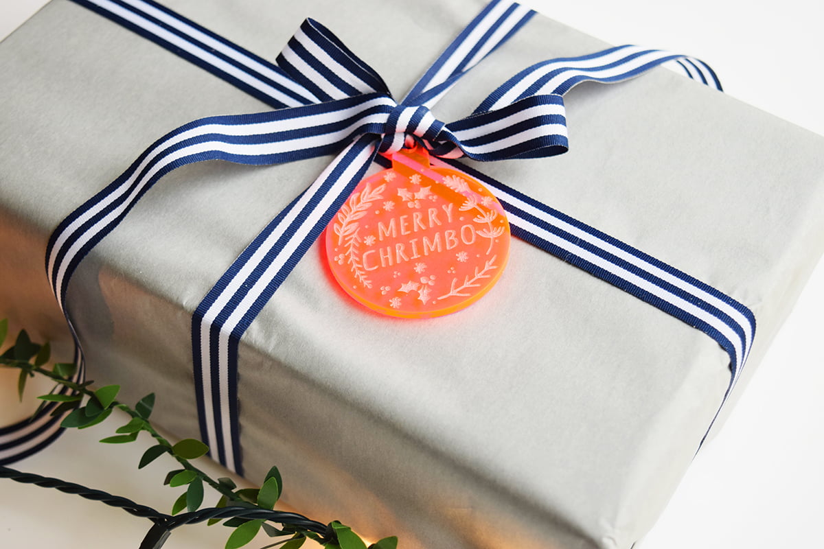 Merry Chrimbo Gift Tag (different colour options available) - Image 3