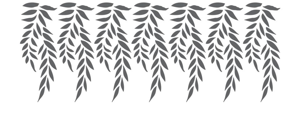 Trailing leaves stencil