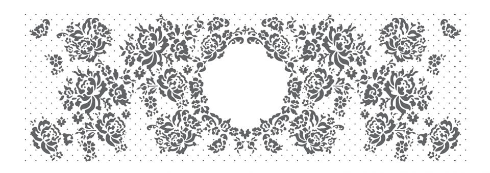 Thea lace wraparound with frame stencil