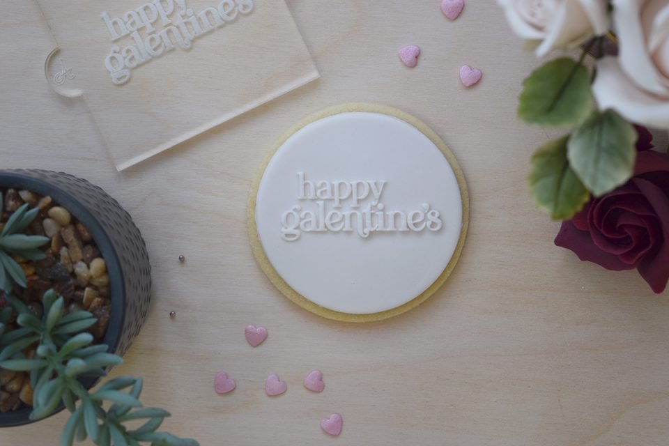 statement happy galentine's embosser