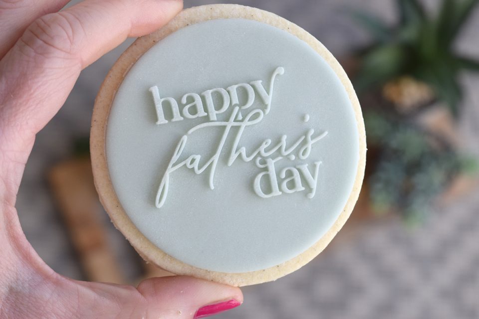 Duo font Happy Father's Day embosser