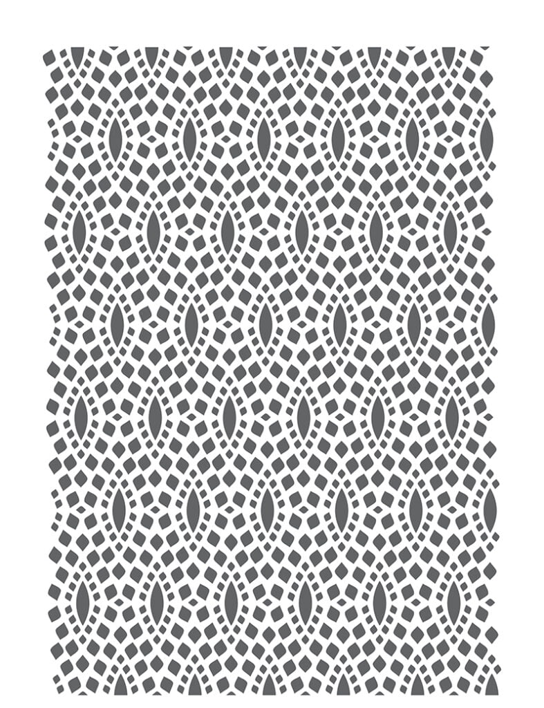 Boho chain pattern stencil - Amelies Kitchen