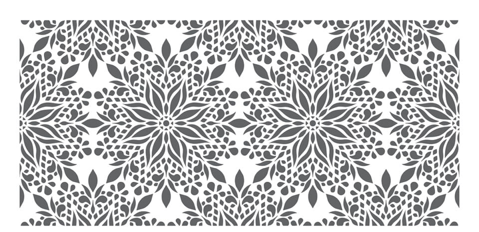 Sienna Mandala pattern stencil