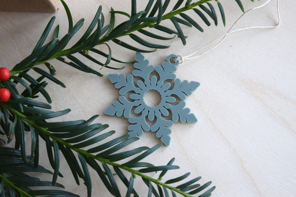 Snowflake shaped gift tag/hanging decorations - Image 3