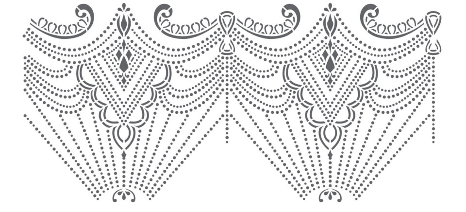 Pearl Lace Cake Stencil - Image 2