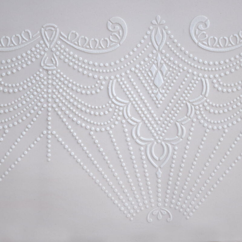 Pearl lace cake stencil