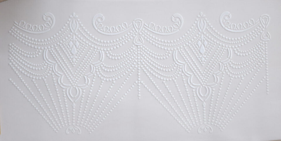 Pearl Lace Cake Stencil - Image 4