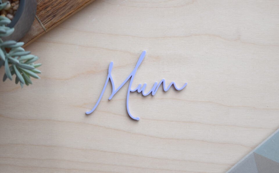 Mum cake charm