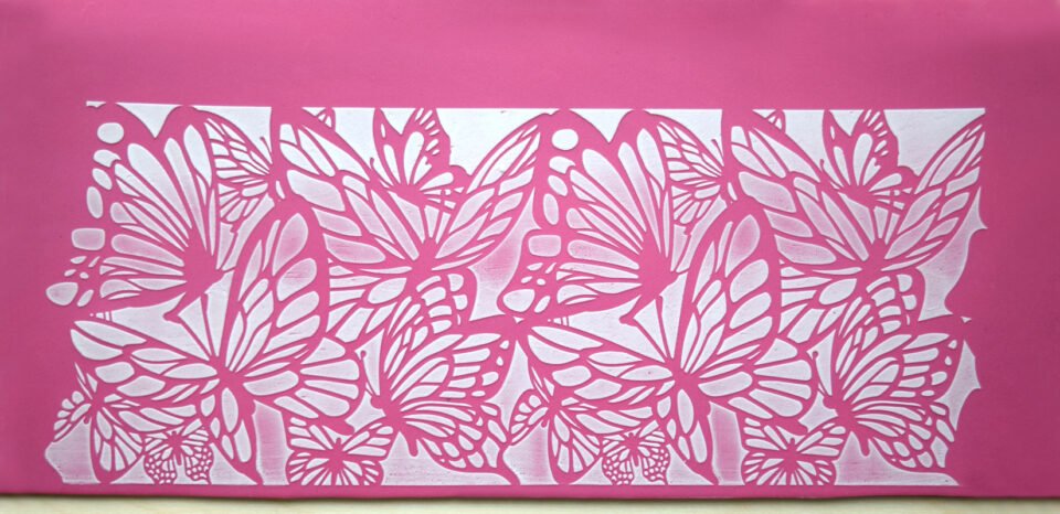 Butterfly Pattern Cake Stencil - Image 6