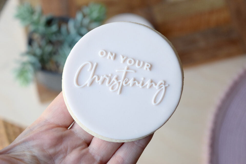 "On Your Christening" embosser