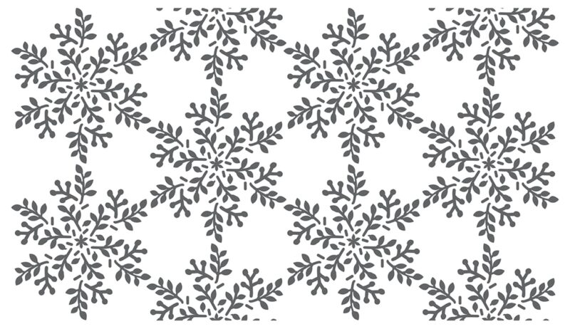 Snowflake #8 Pattern Cake Stencil (Double barrel or standard) - Image 2