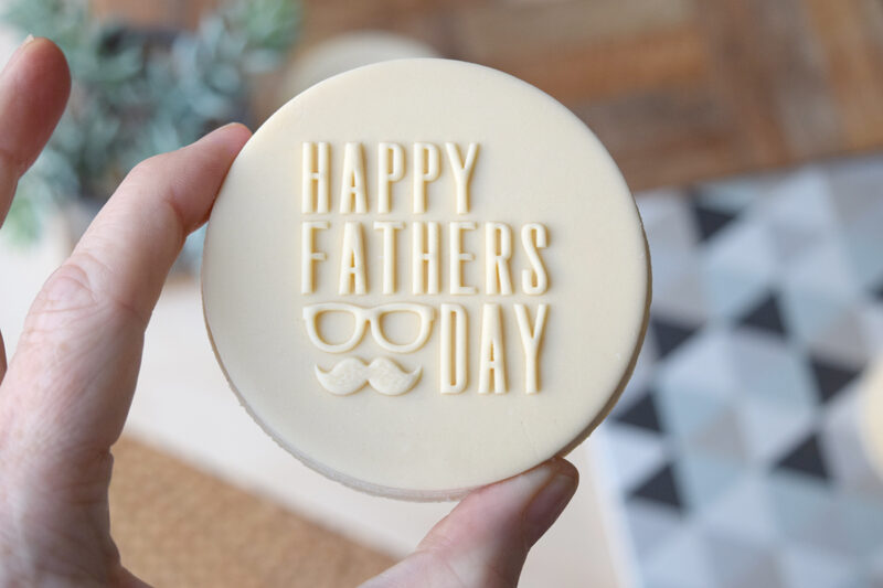 Gentleman happy fathers day embosser