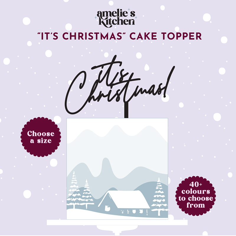 it's Christmas! cake topper