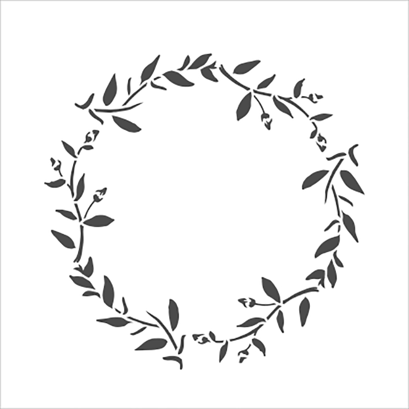 Leaf bud Frame stencil